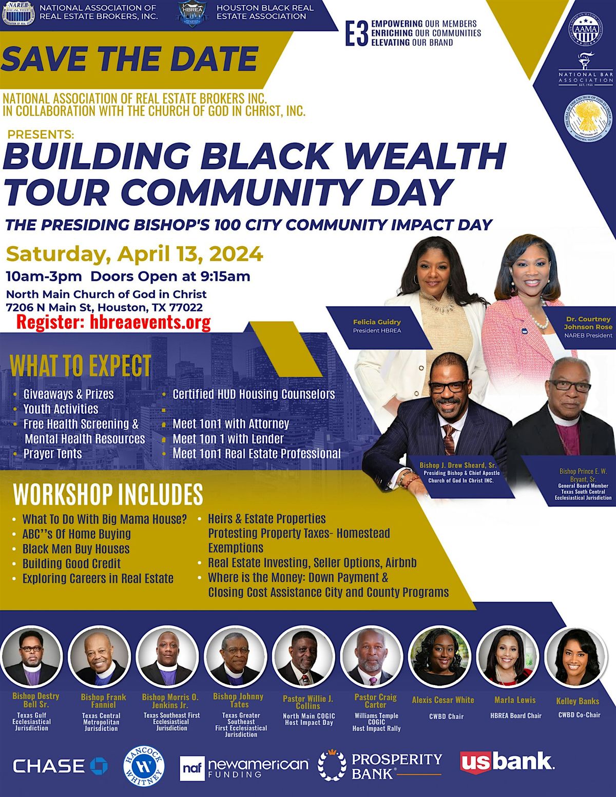 NAREB & COGIC  with HBREA Building Black Tour Community Wealth Building Day