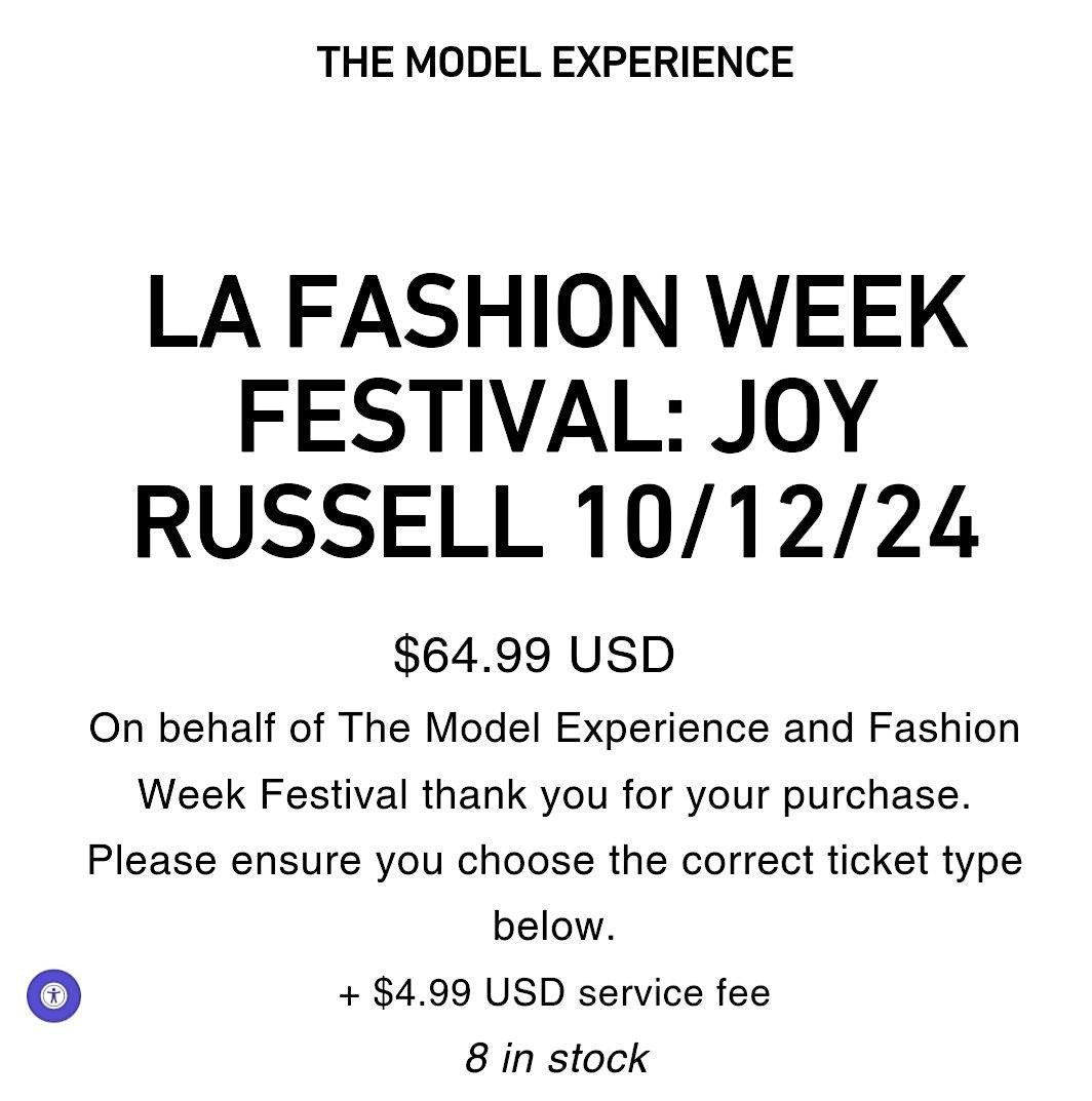 LA Fashion Week: Model