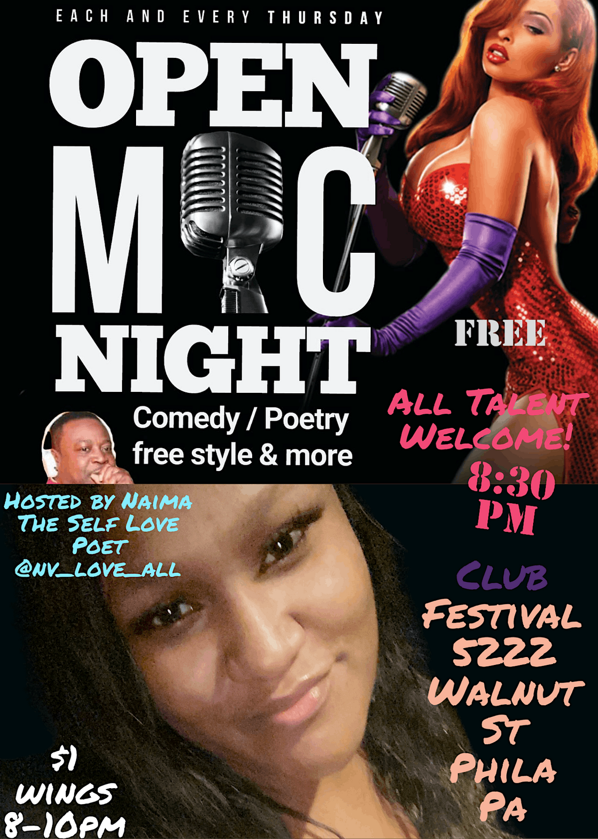 Festivals Thursday Open Mic
