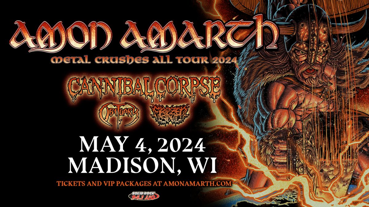 [SOLD OUT] Amon Amarth - Metal Crushes All Tour at The Sylvee