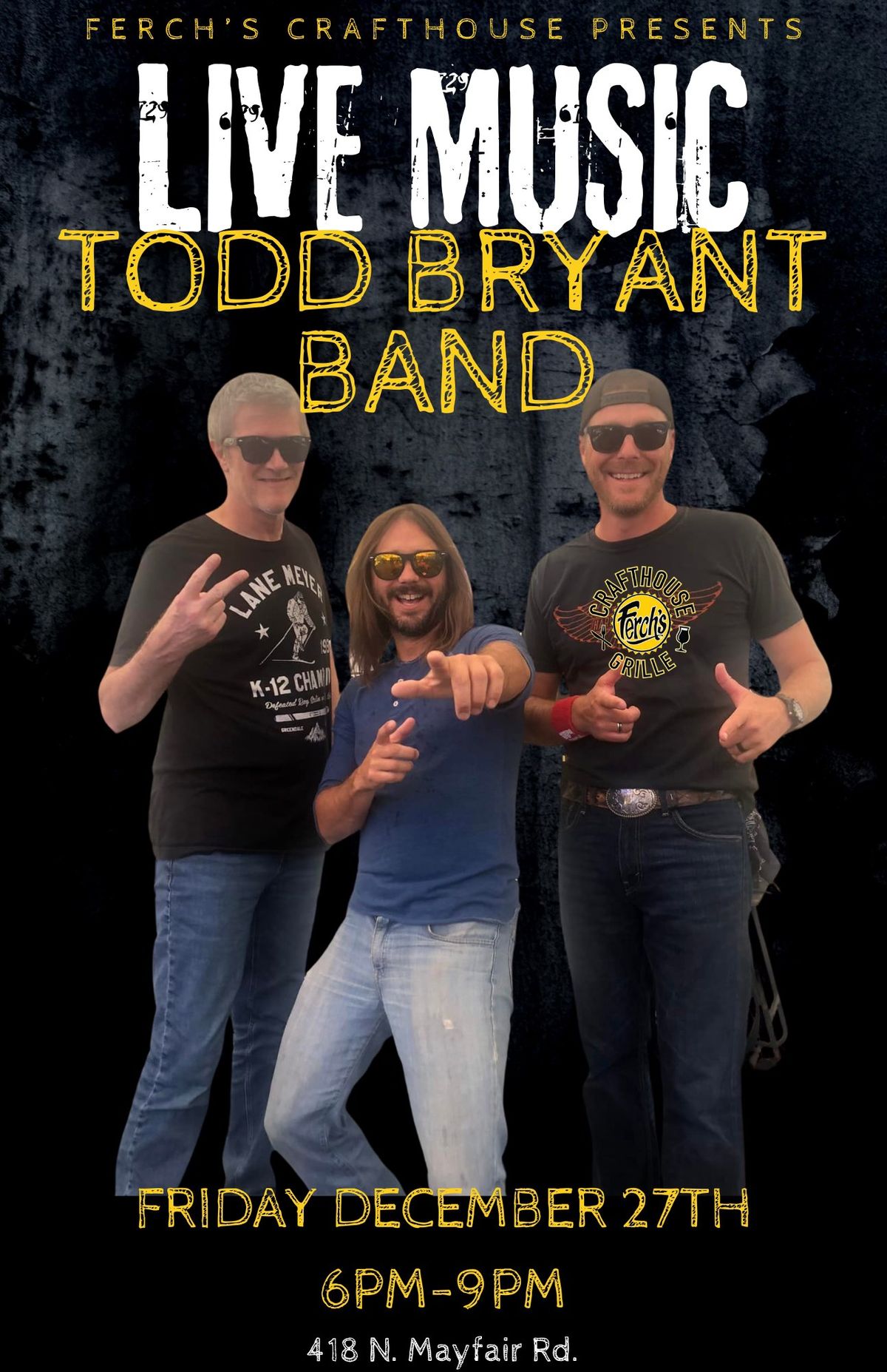 Live Music- Todd Bryant Band