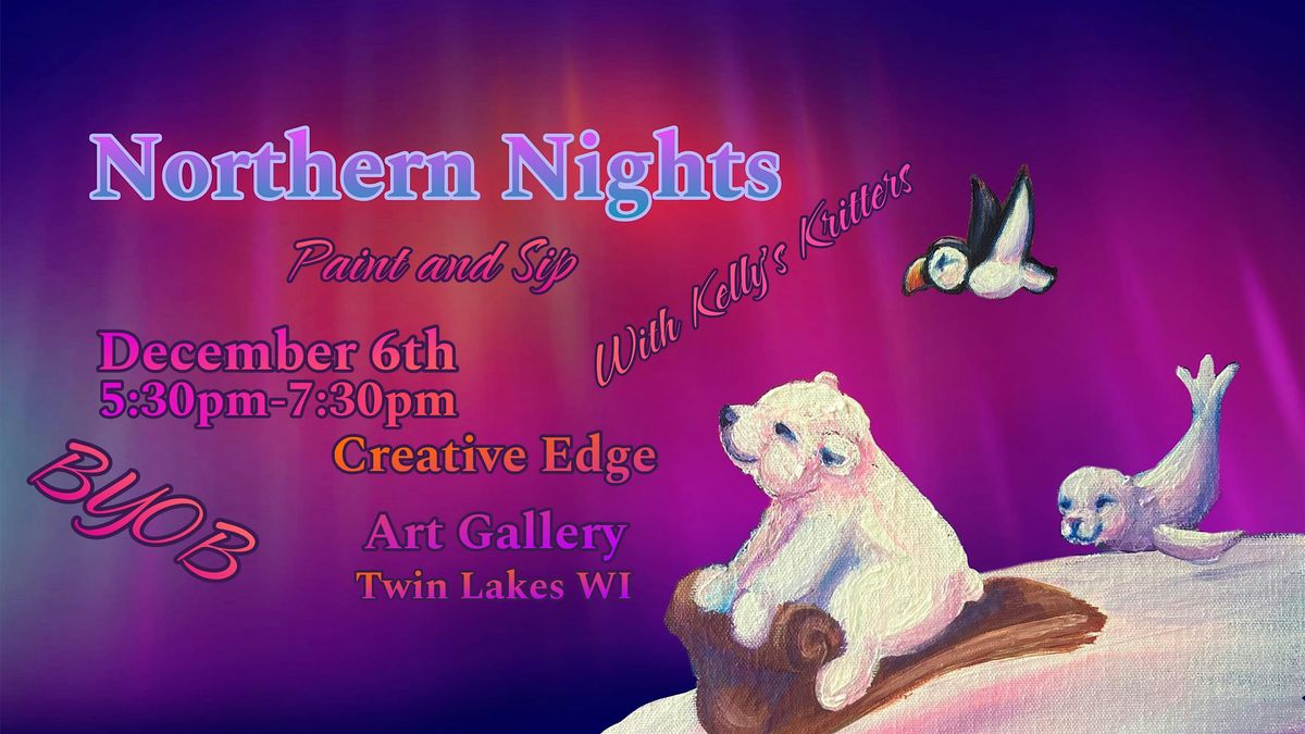 Northern Nights Sip and Paint