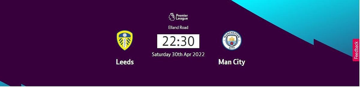 STREAMs@!.Leeds United v Manchester City Premier League 2022 LIVE