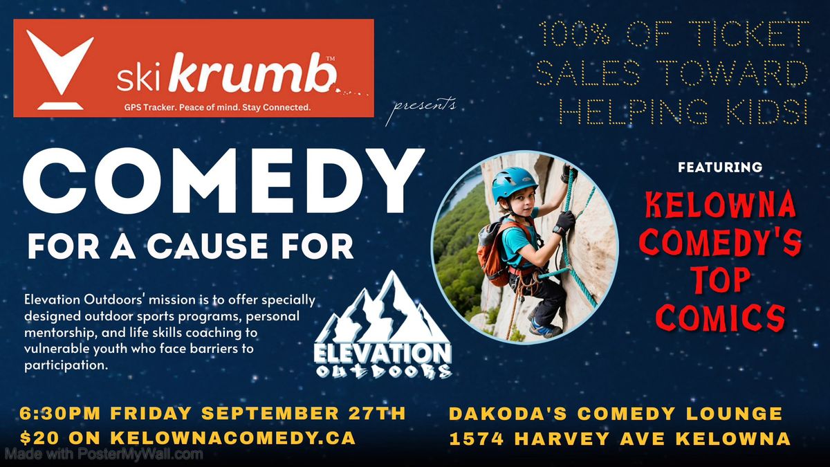 skiKrumb presents Comedy for a Cause for Elevation Outdoors at Dakoda's Comedy Lounge