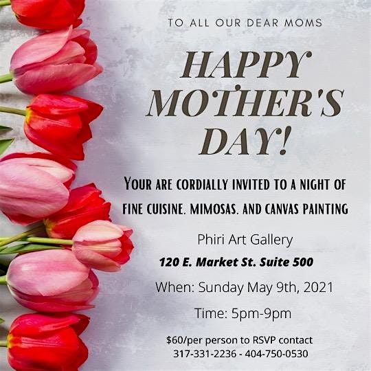 MOTHERS DAY  OUT  @MXP " Painting on Canvas \/ Mimosas "