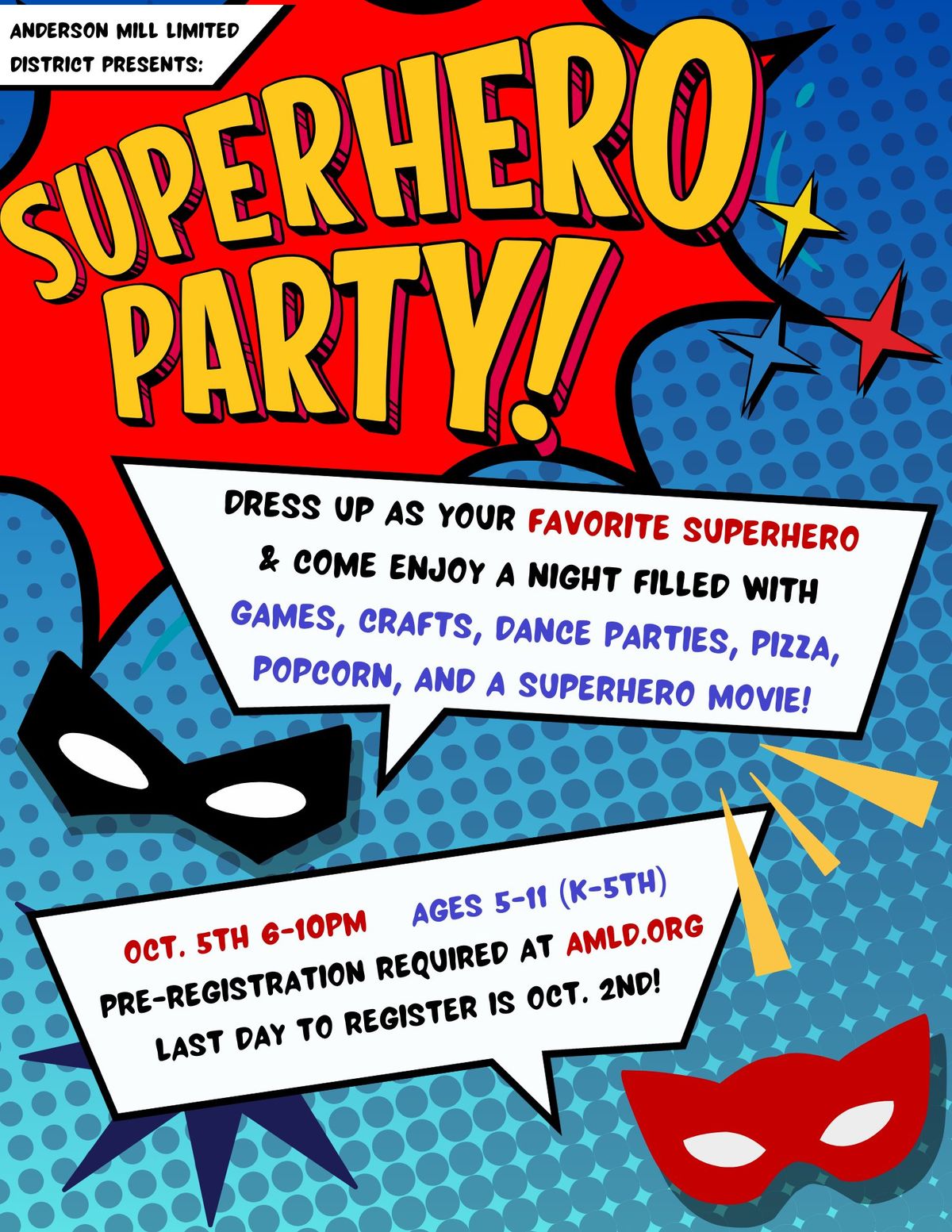 Kids Night Out - Superhero Party