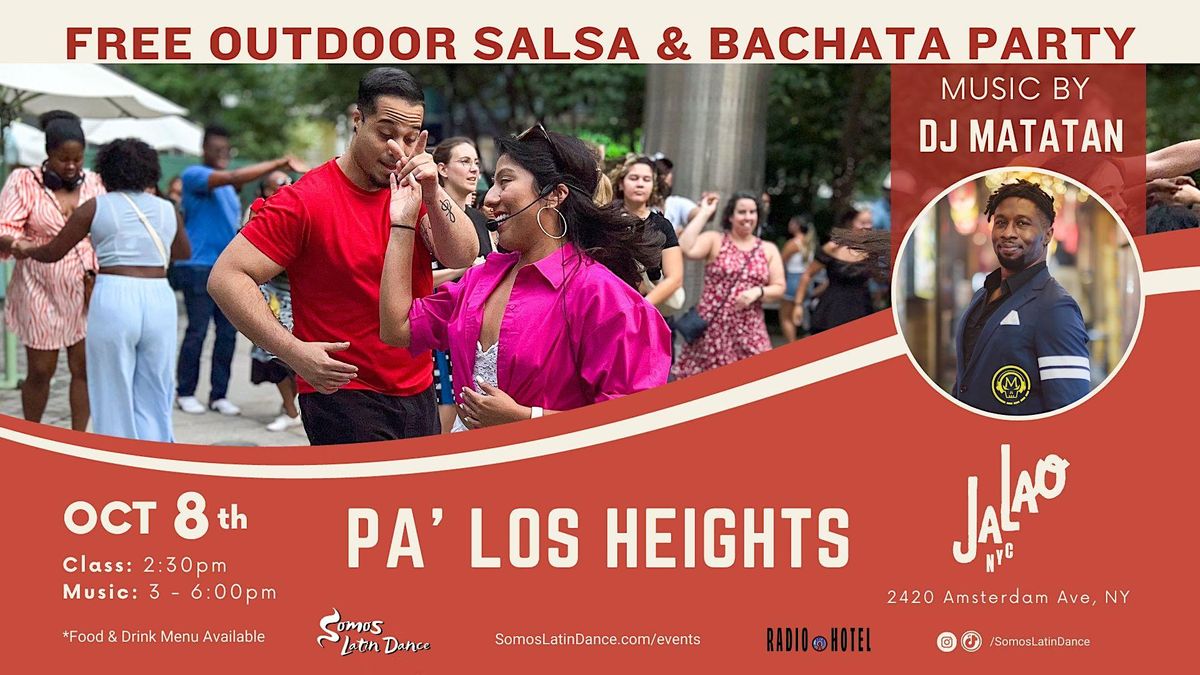 FREE  SALSA AND BACHATA PARTY AT JALAO, WASHINGTON HEIGHTS