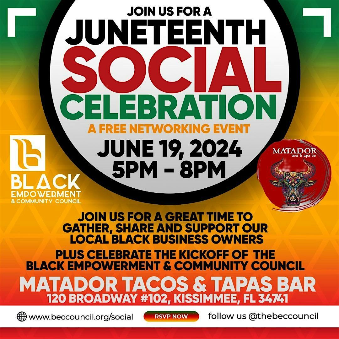 FREE Juneteenth Social Celebration!