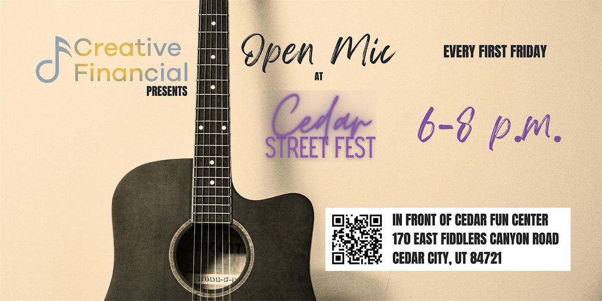 Copy of Open Mic at Cedar Street Fest