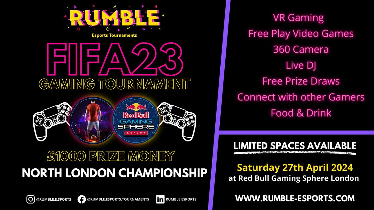 FIFA23 Gaming Tournament at the Red Bull Gaming Sphere - \u00a31000 Prize Money