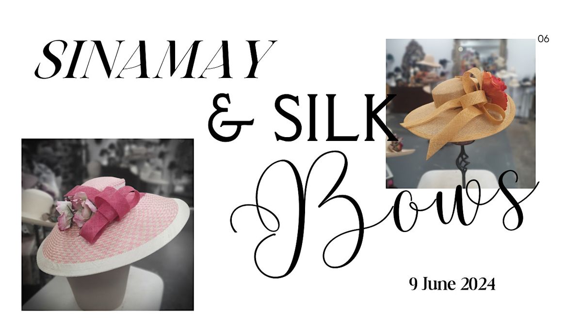 Silk & Sinamay Bows for Millinery Hats