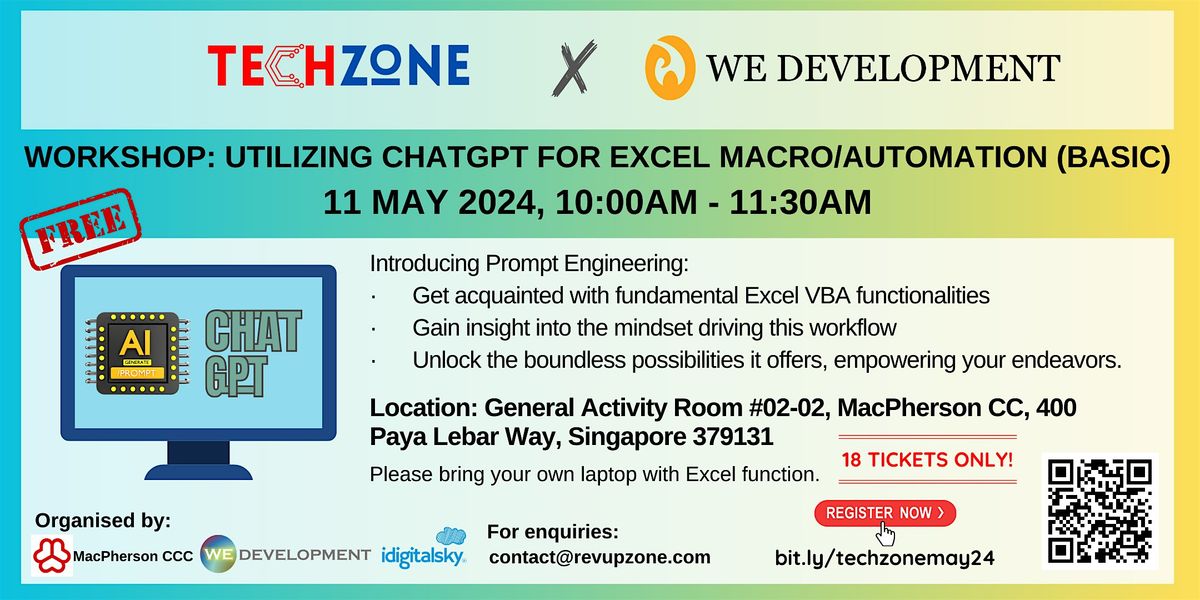 TechZone event: Workshop: Utilizing ChatGPT for Excel Macro\/Automation