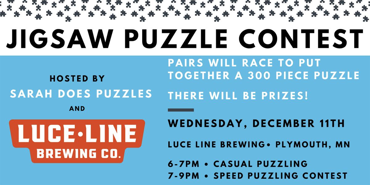 Pairs Jigsaw Puzzle Contest at Luce Line Brewing Co. - December 2024