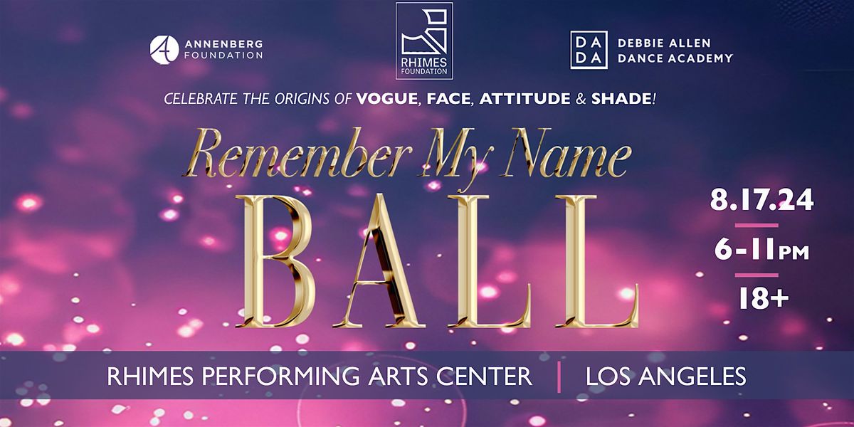 2nd Annual Remember My Name Ball