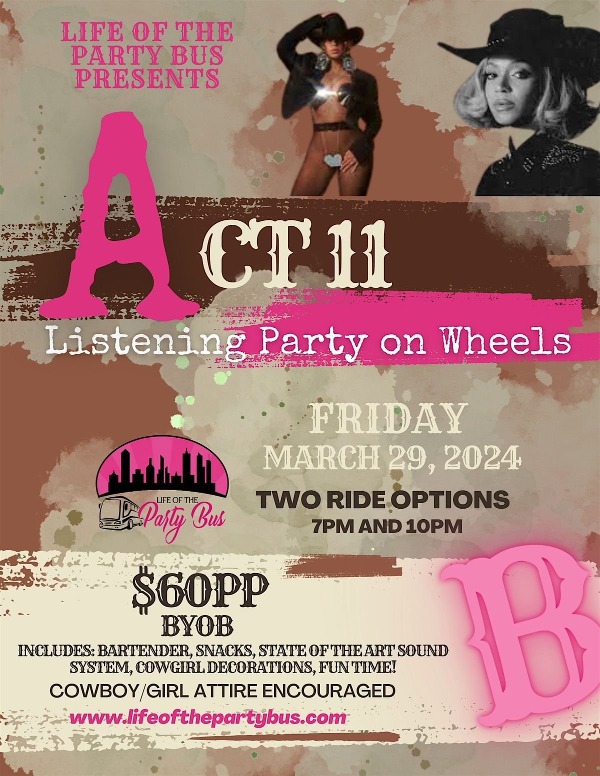 Act ll- Beyonce Listening Party on Wheels