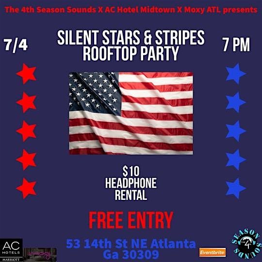 Silent Stars & Stripes Rooftop Party