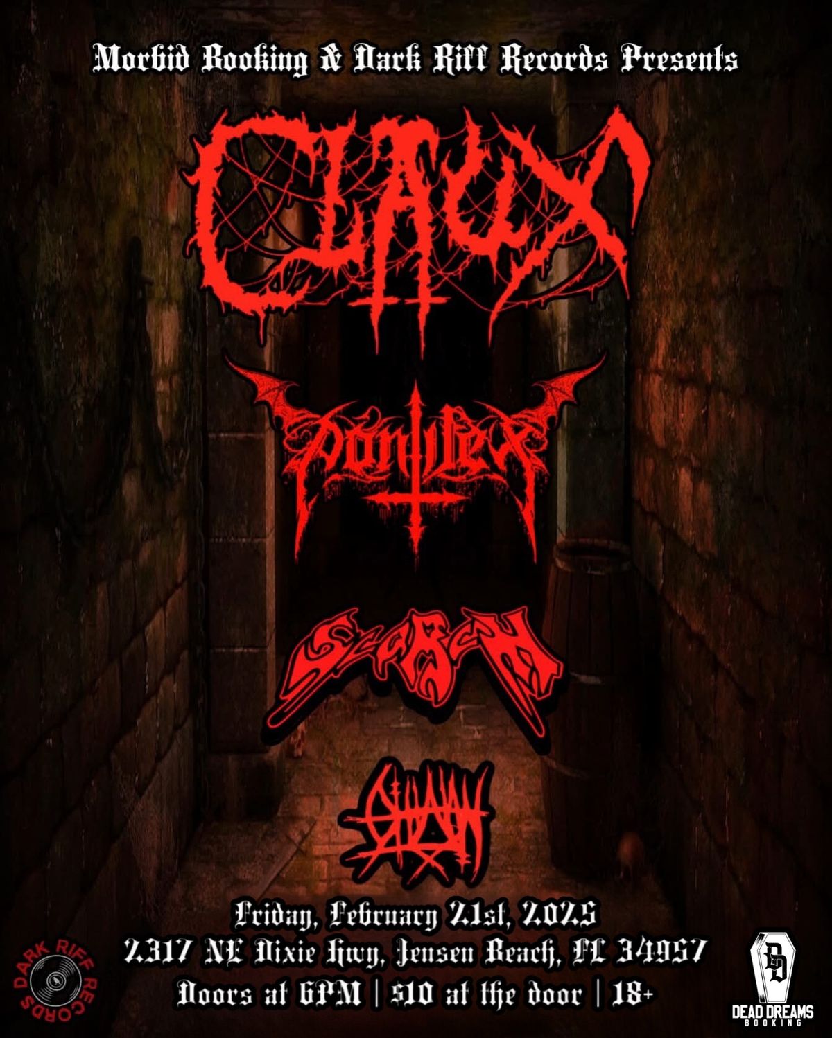 CLAUX, PONTIFEX, SCORCH, OTHALAN @ Dark Riff Records