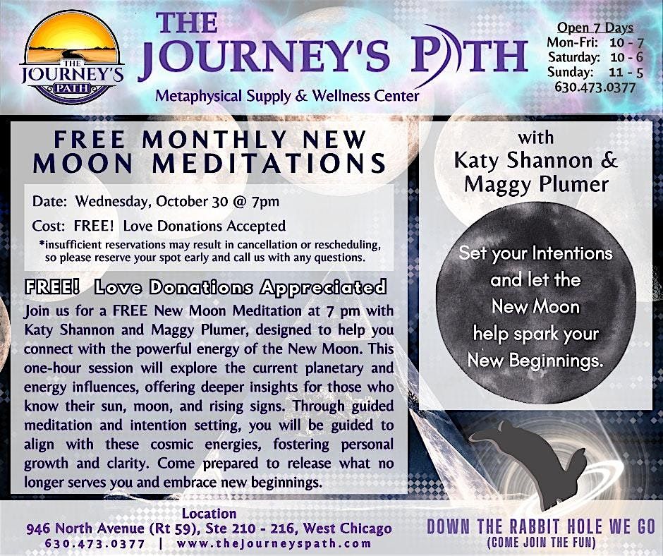 FREE Monthly New Moon Meditations