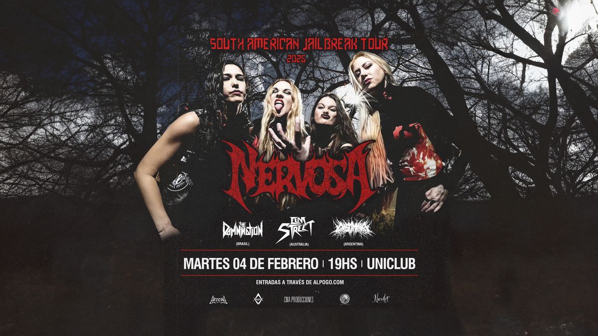 Nervosa presenta Jailbreak! | \u00danico show en Argentina