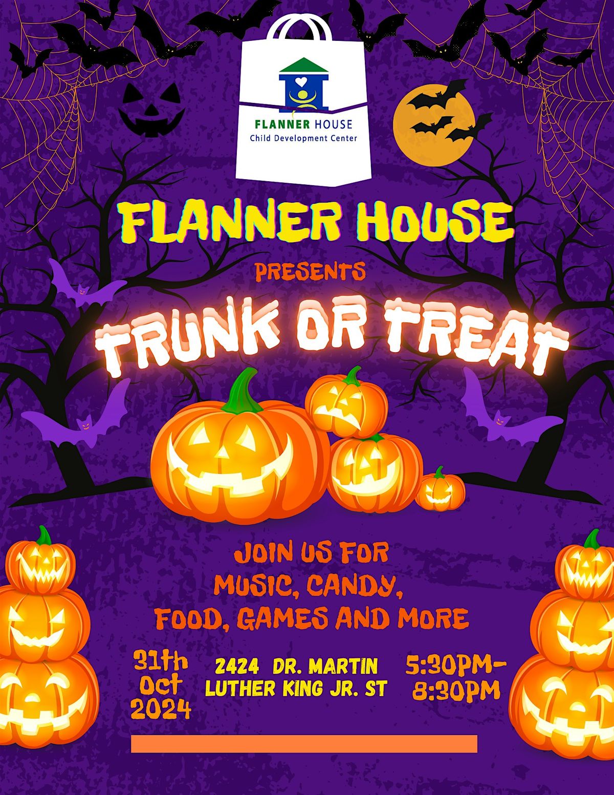 Flanner House Presents "2024 Trunk or Treat"