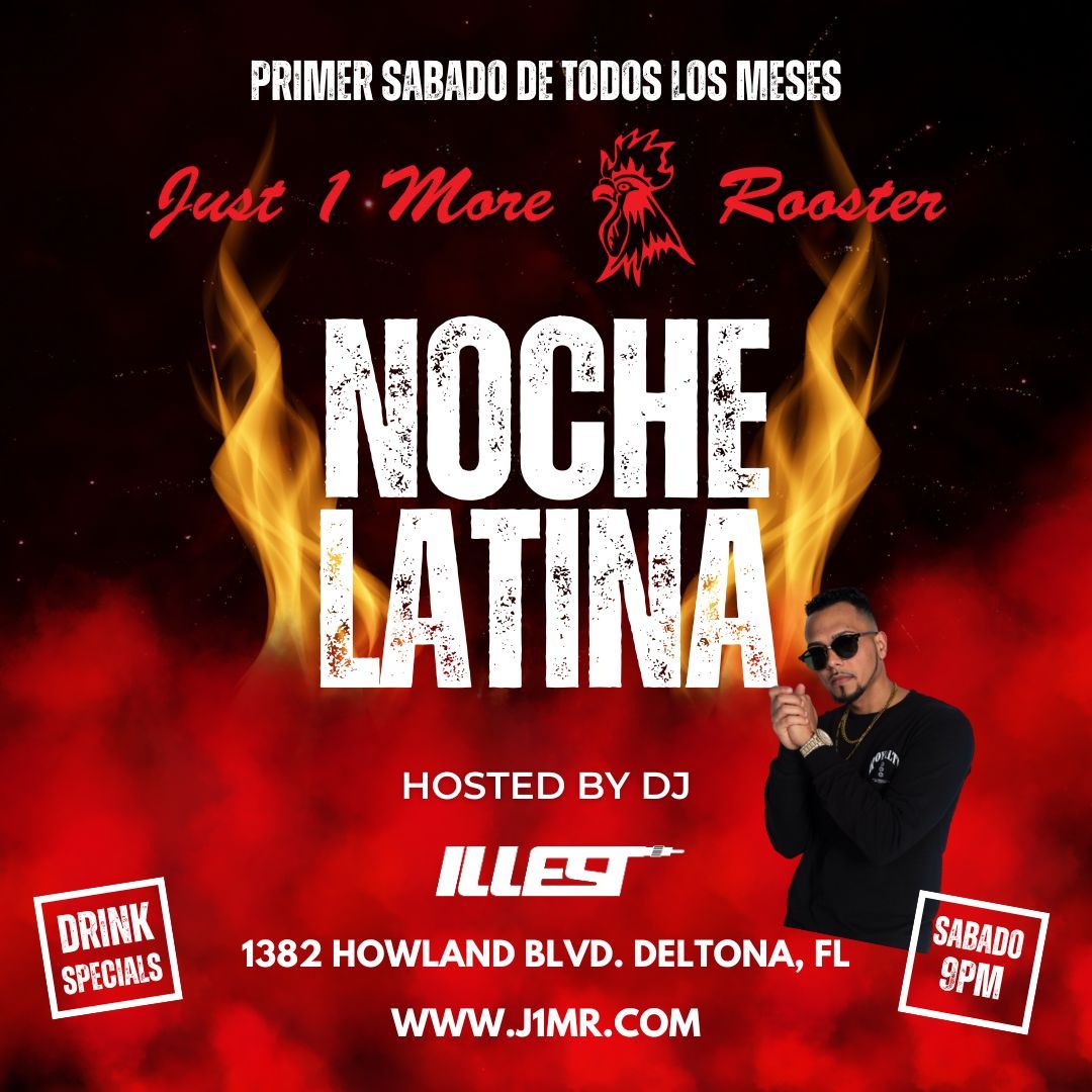 NOCHE LATINA EL PRIMER SABADO DE TODOS LOS MESES!