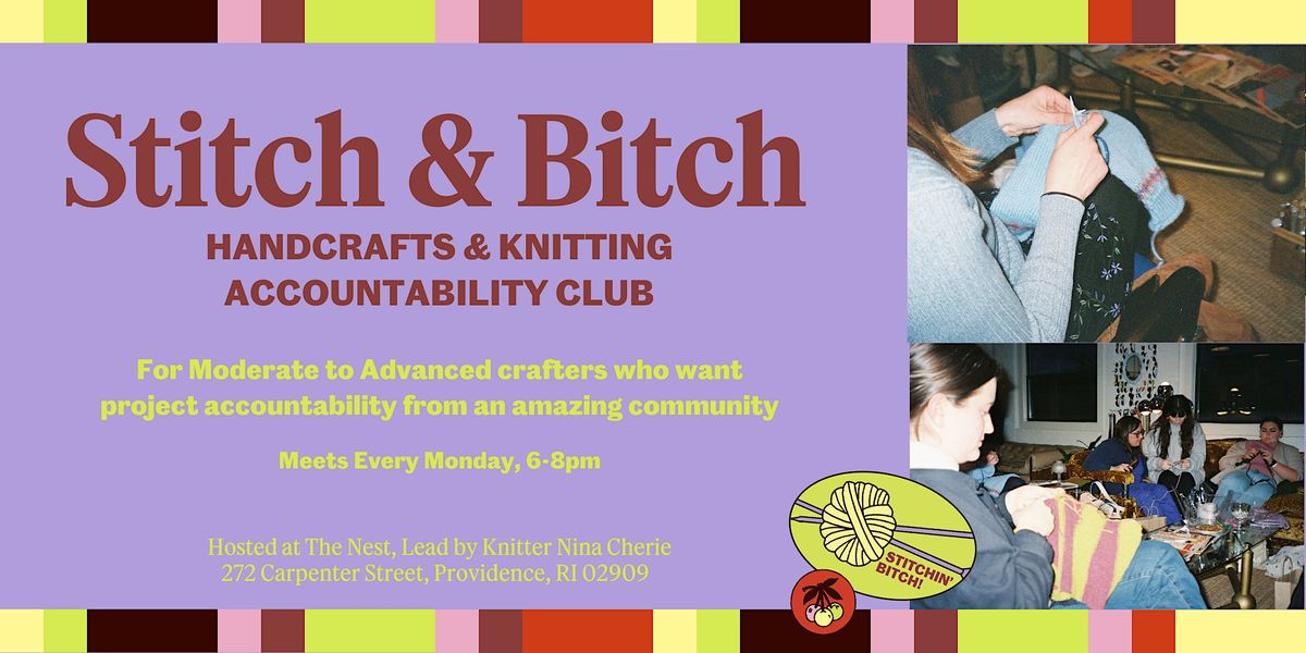 Stitch & Bitch - Handcrafts Accountability Club