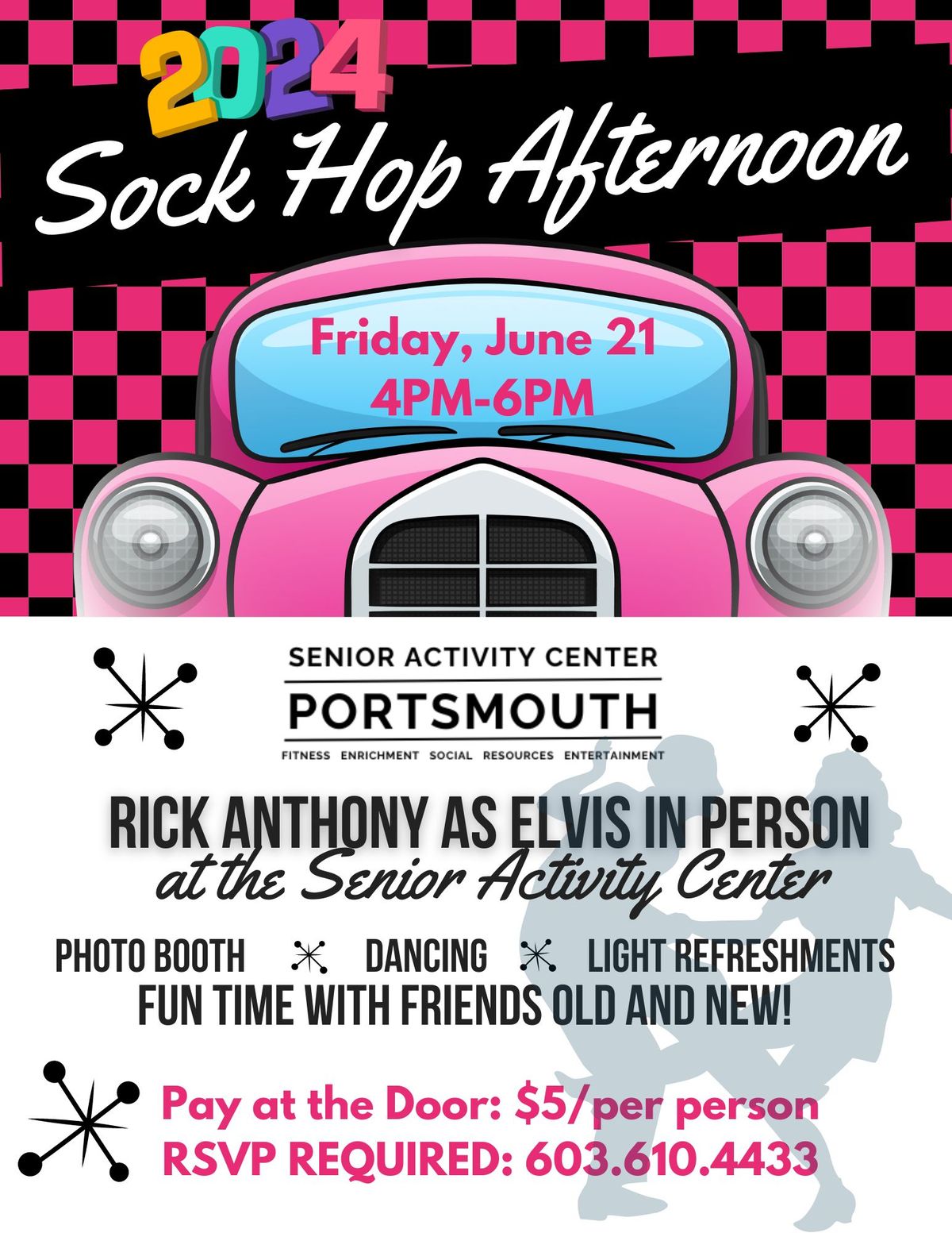 Sock Hop Afternoon with Elvis in person! 