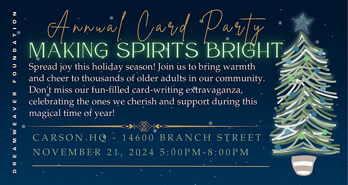 2024 Making Spirits Bright - Annual Card Party