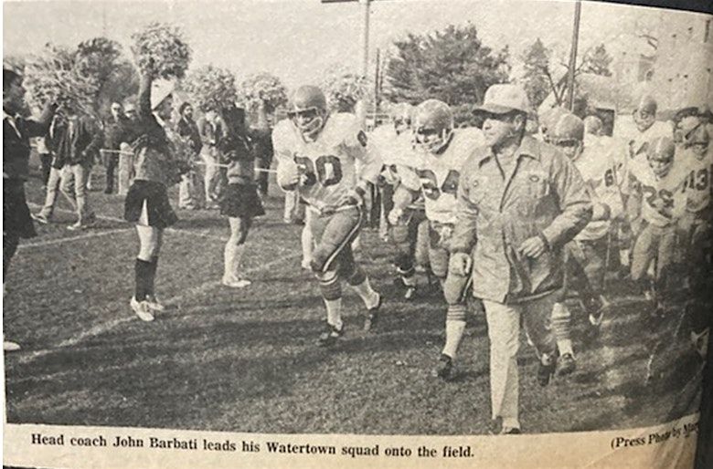 Testimonial Dinner to Honor Watertown Football Coach John Barbati