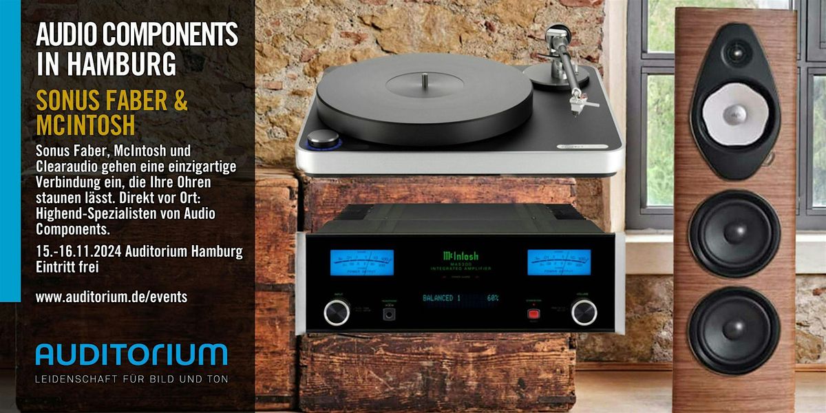 Audio Components in Hamburg: Sonus Faber & McIntosh