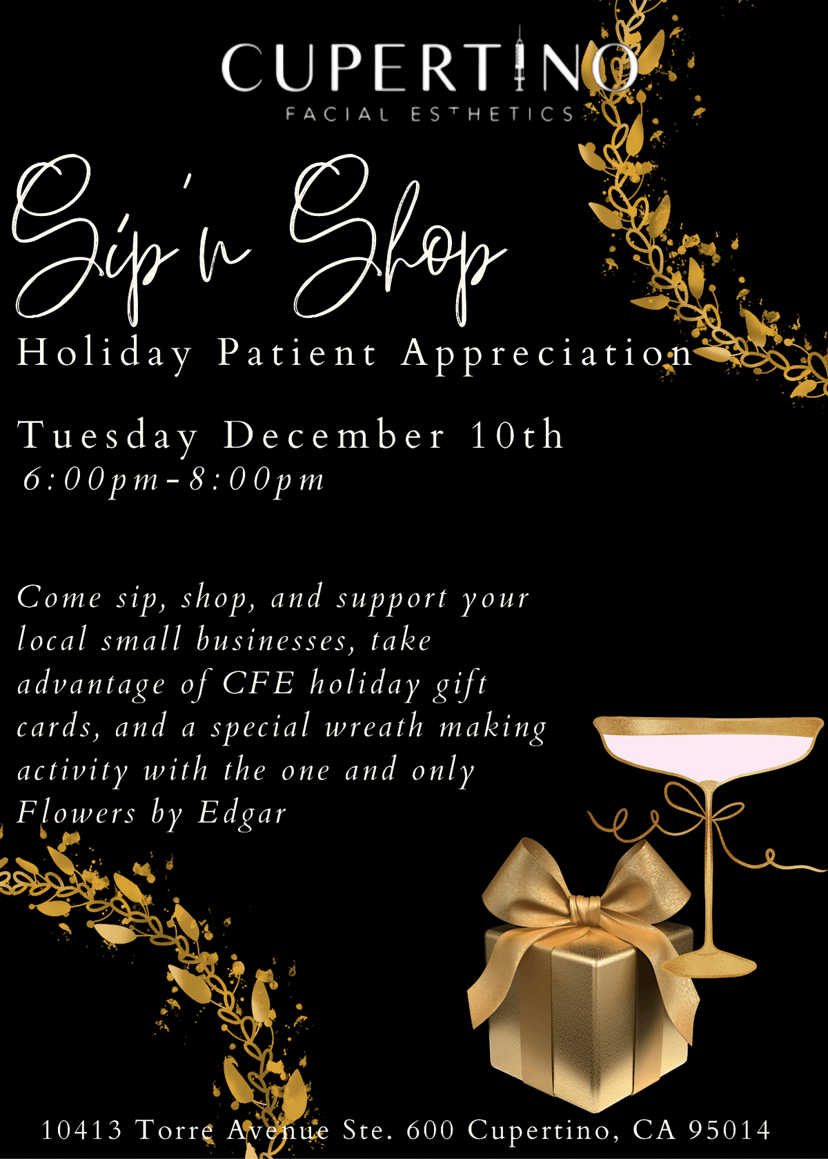 Holiday Patient Appreciation Sip'n Shop