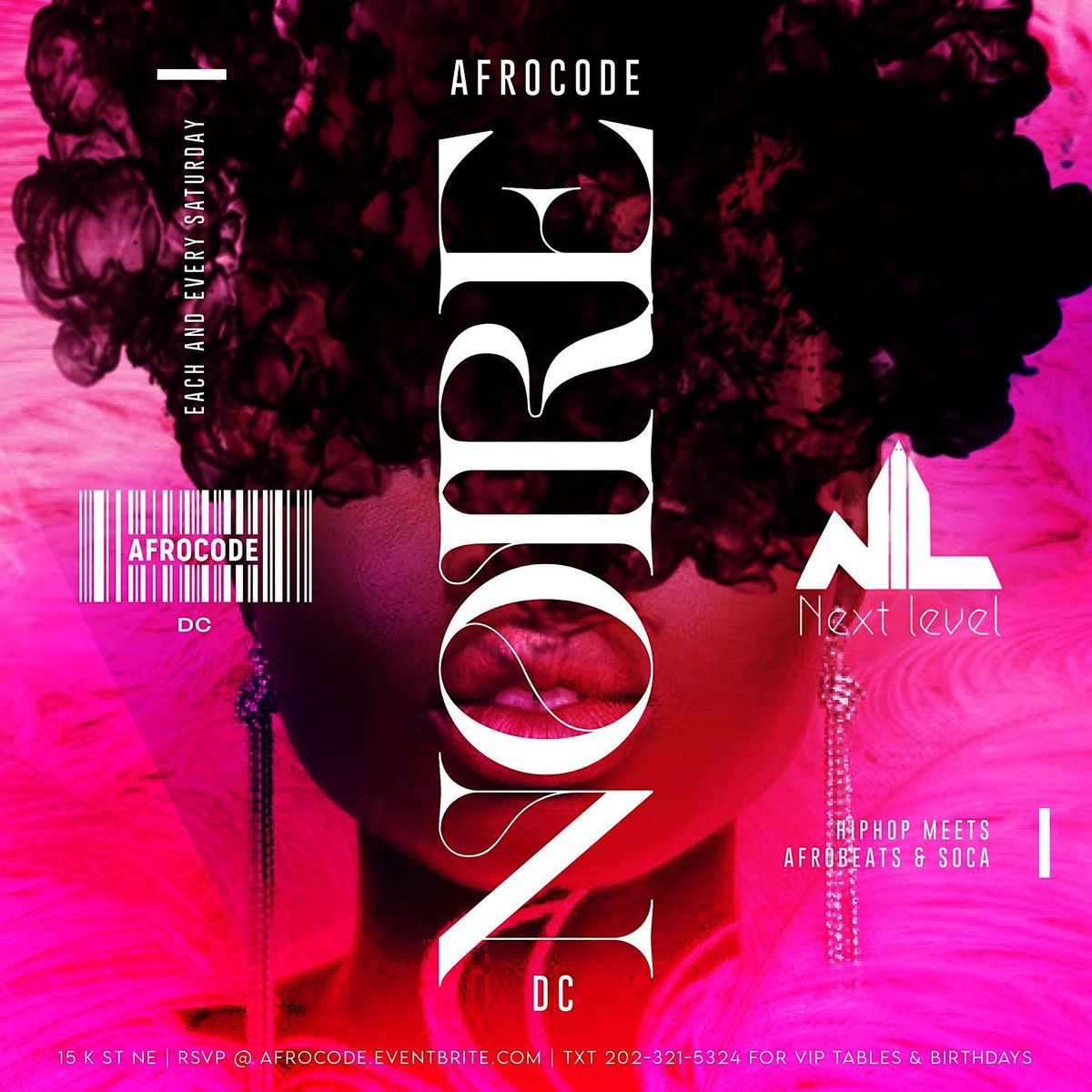 NoireNights AfroCode DC| HipHop; AfroBeats {EVERY SATURDAY}