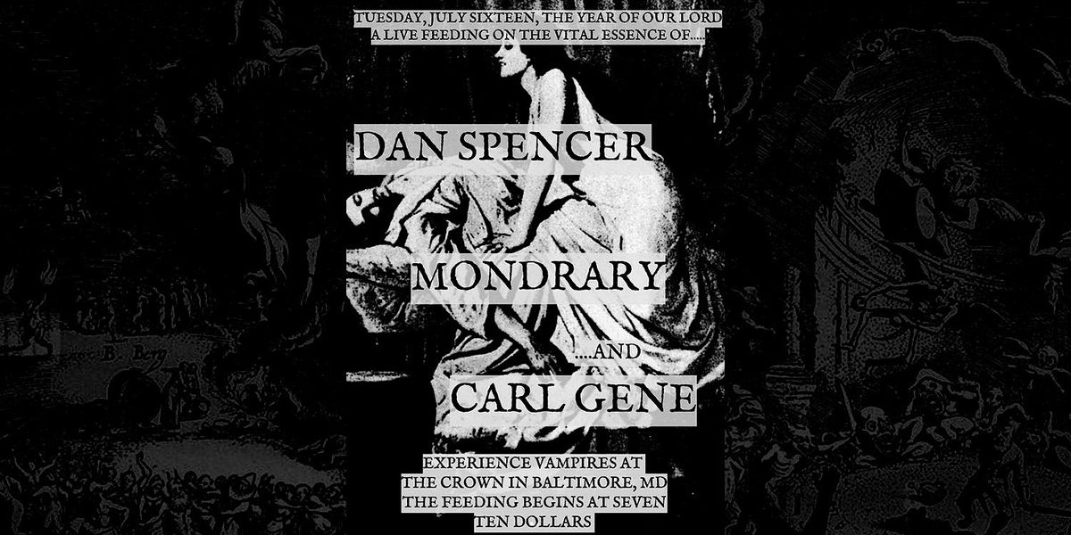 Dan Spencer LIVE in Baltimore w\/ Mondrary & Carl Gene ~ metal \/ heavy music
