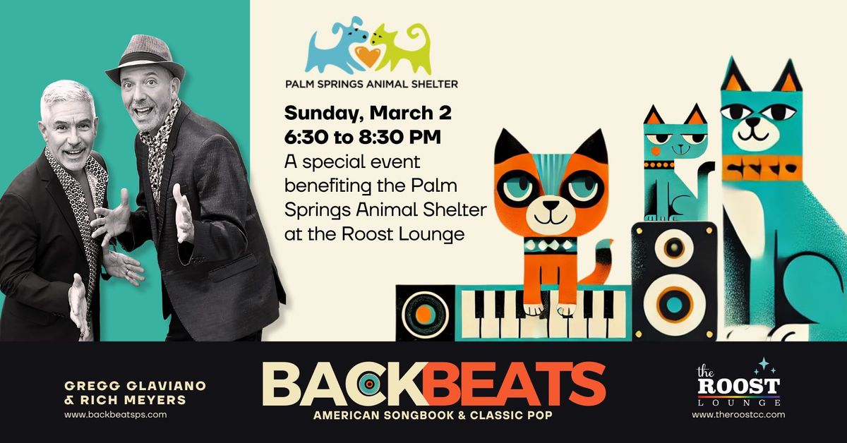 BackBeats Fundraiser at the Roost benefitting Palm Springs Animal Shelter