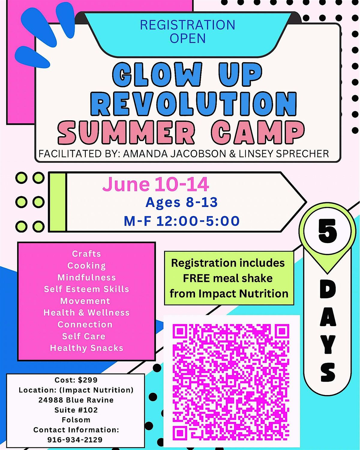 Glow up Revolution Summer Camp