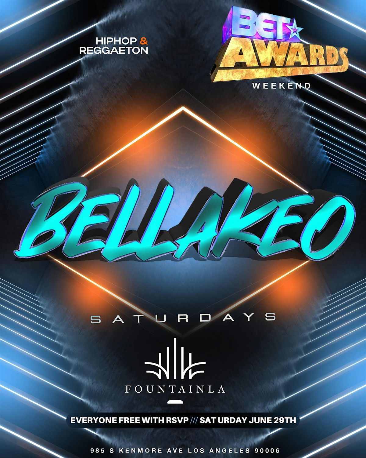 BELLAKEO SATURDAYS BET AWARDS WEEKEND AT FOUNTIAN LA 18+
