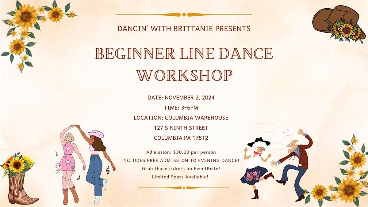 Columbia Warehouse Beginner Line Dance Workshop