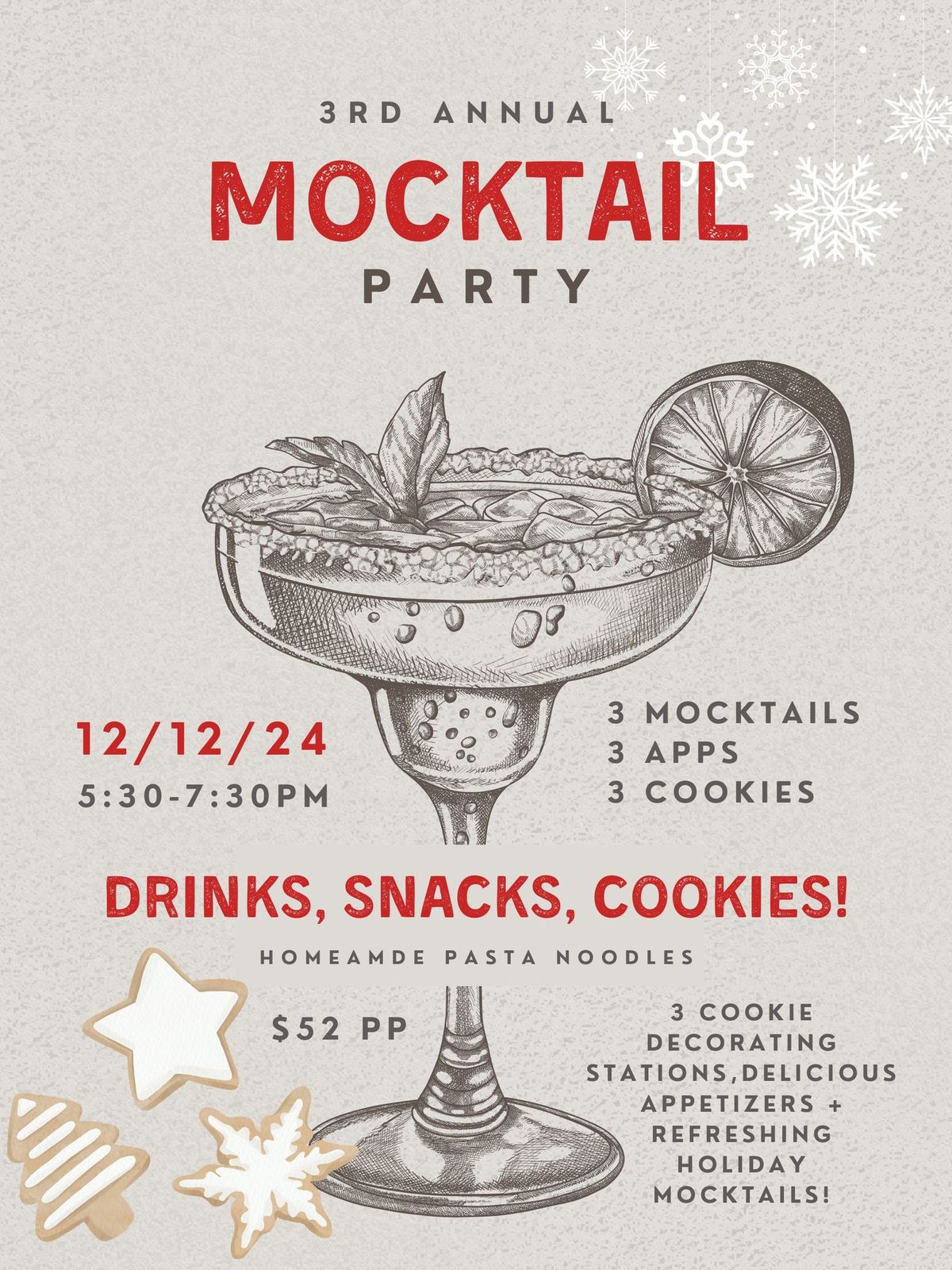 3rd Annual Mocktail Party 