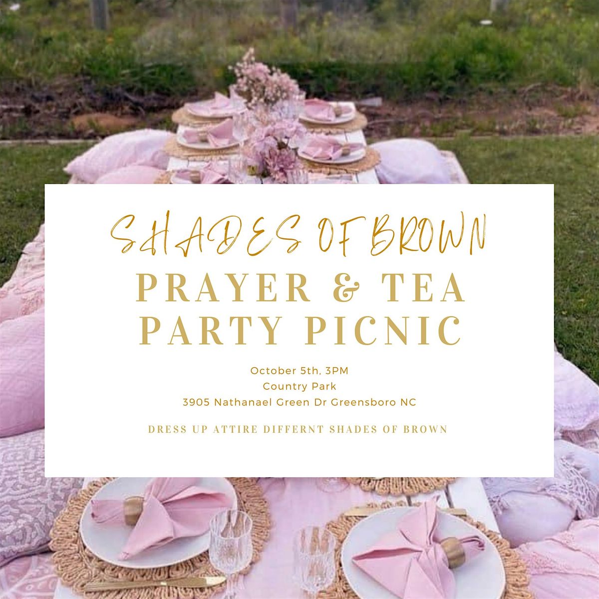 Prayer & Tea Party Picnic