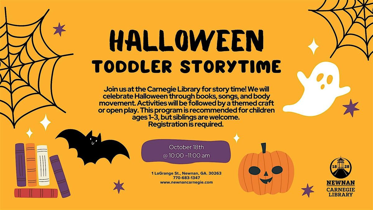 Halloween Toddler Storytime & Craft