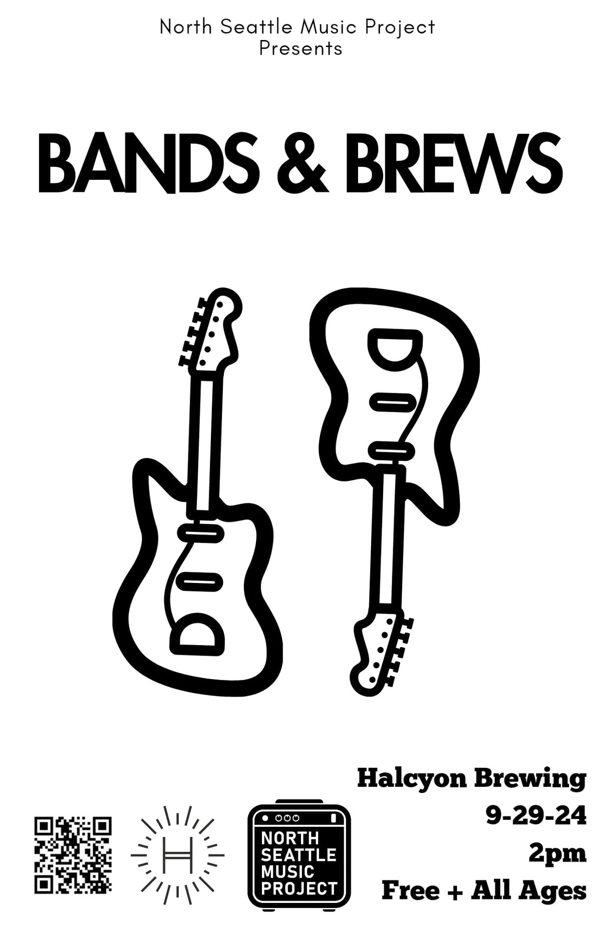 Bands & Brews @ Halcyon Brewing 2pm - 9\/29\/24 - Free + All Ages 