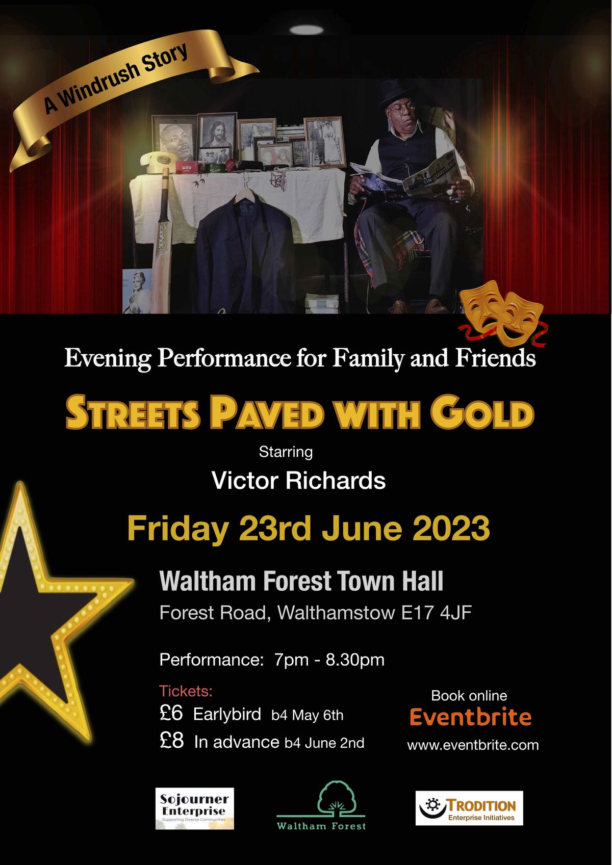 Streets Paved with Gold:  This event is now FREE - Please Book via new page