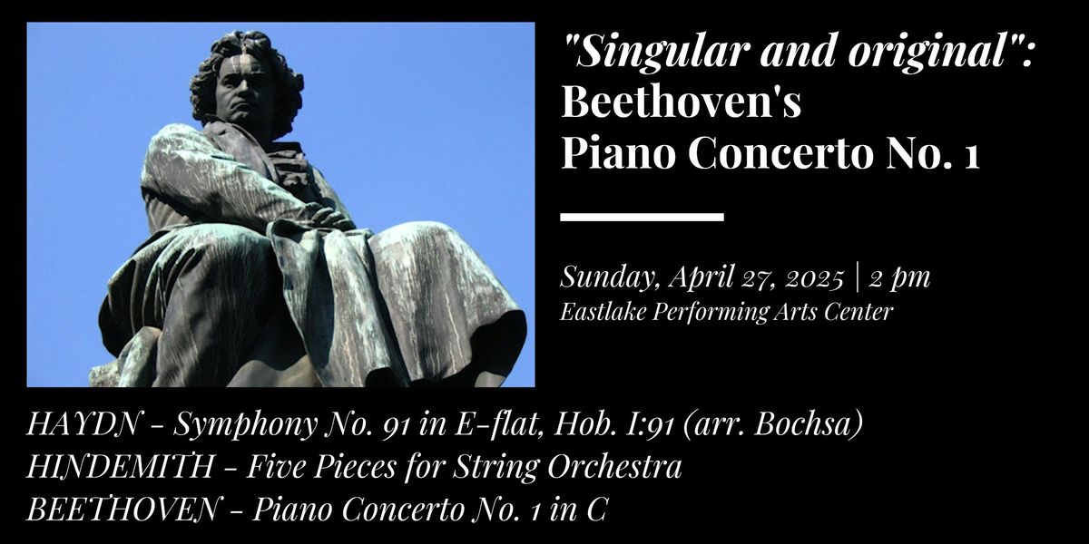 "Singular and original": Beethoven's Piano Concerto No. 1