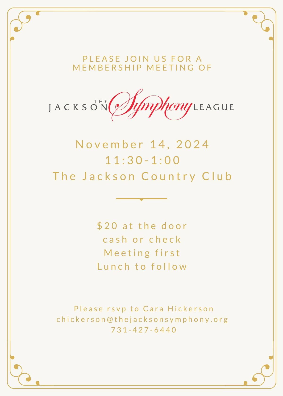 Fall Membership Meeting