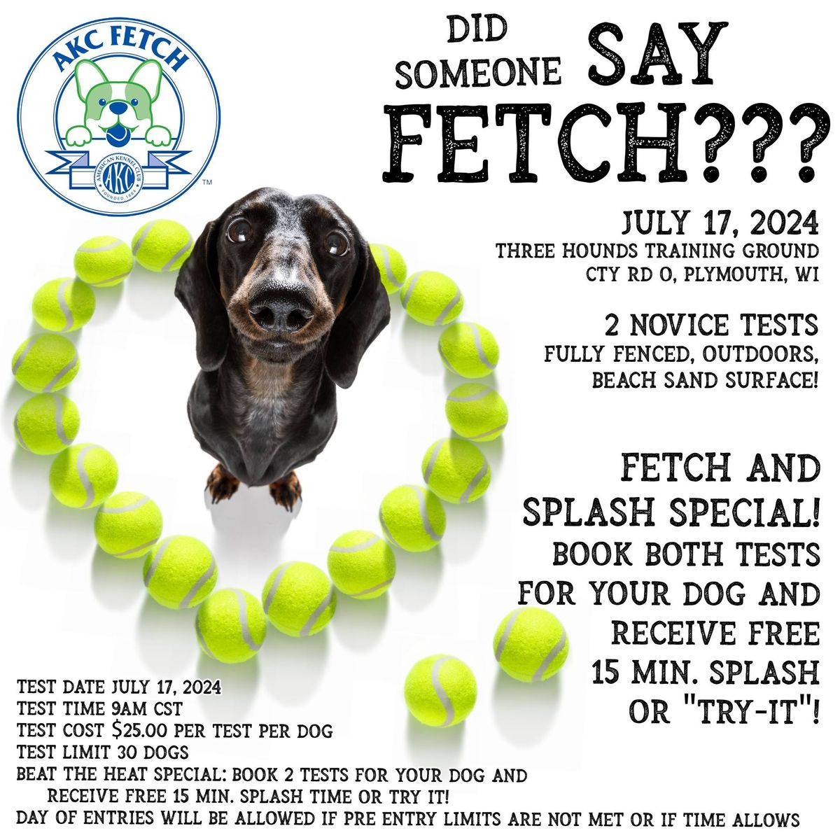 AKC Fetch Novice Test