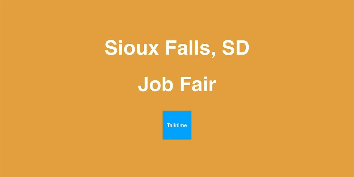 Job Fair - Sioux Falls