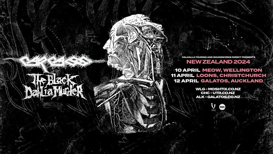 CARCASS with THE BLACK DAHLIA MURDER - Auckland