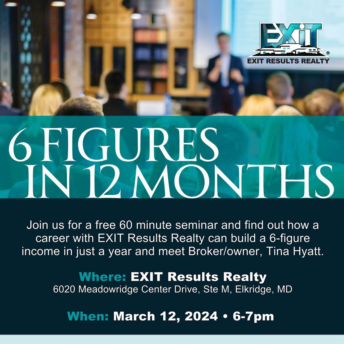 6 Figures in 12 Months \u2022  Real Estate Informational Career Night