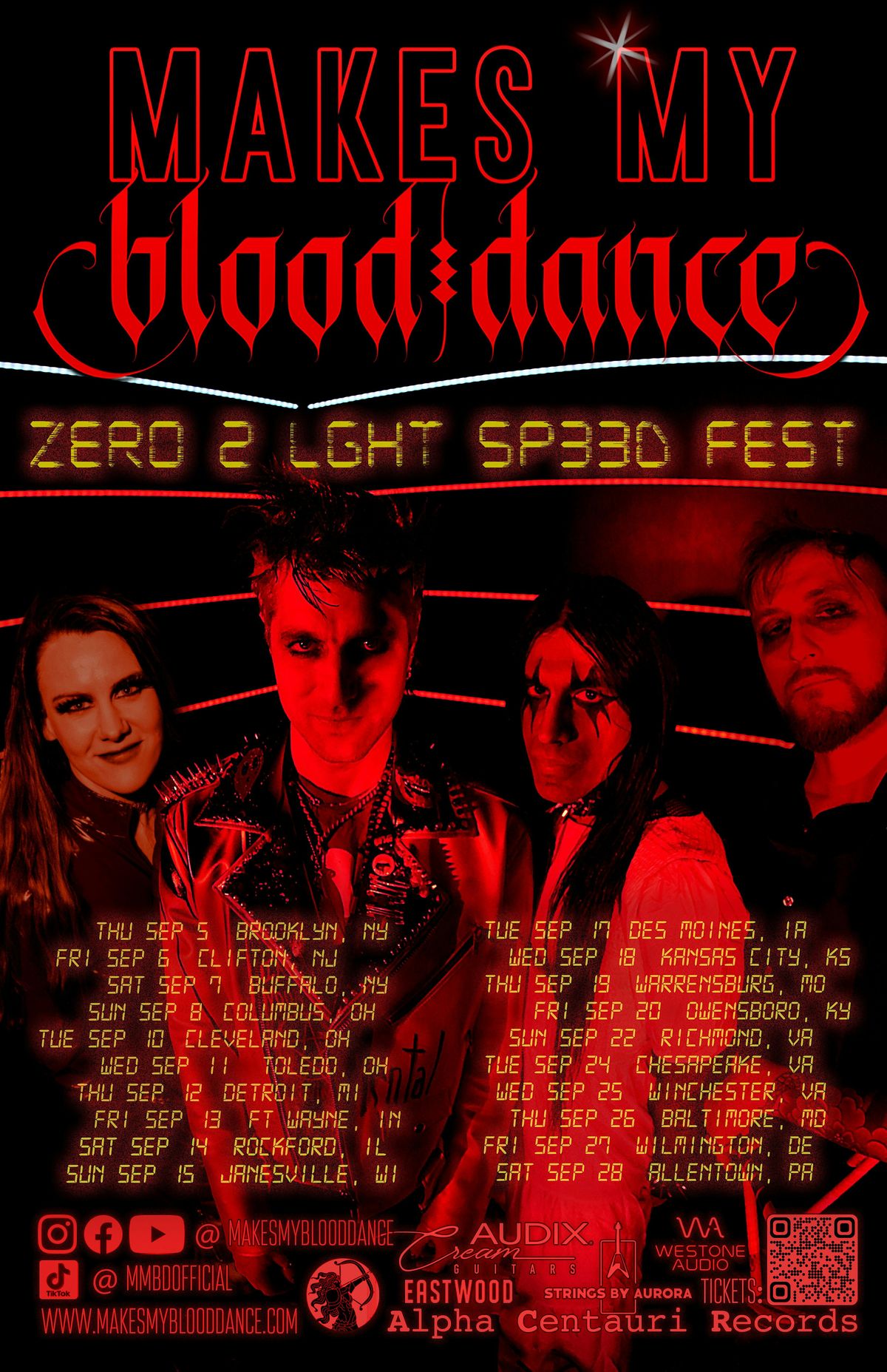 Sep 10 - Buzzbin, Akron, OH - Makes My Blood Dance ZER0 2 LGHT SP33D Fest