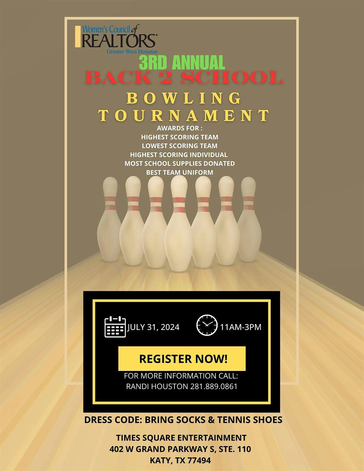 Back To School Bowling Tournament